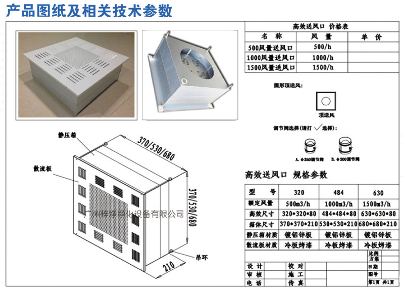 500、1000、1500新型高效送風(fēng)口規(guī)格尺寸